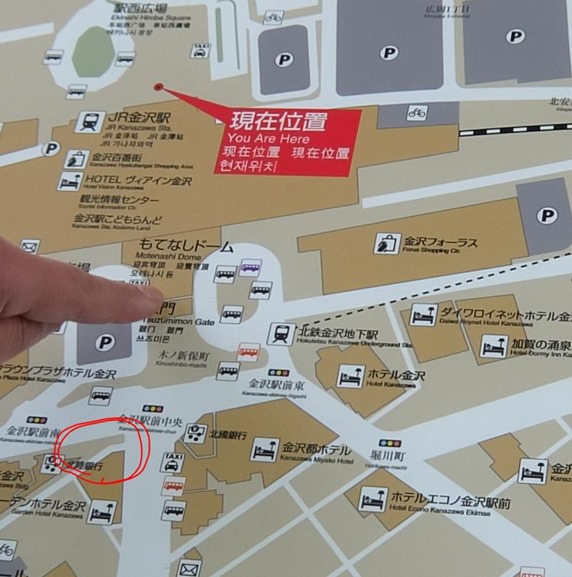 金沢駅周辺地図